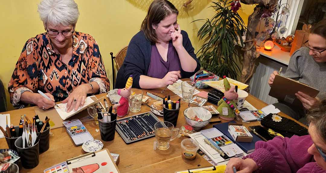 Workshop Tekenen in het moment! Een winter vol kleine ontdekkingen en grote ontspanning🧡 - Afbeelding 2